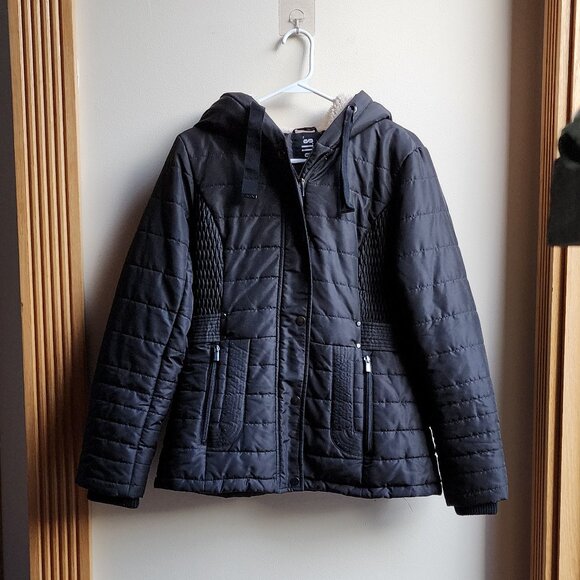 INTL d.e.t.a.i.l.s Black Lightweight Puffer Jacket Size Small - Picture 6 of 16